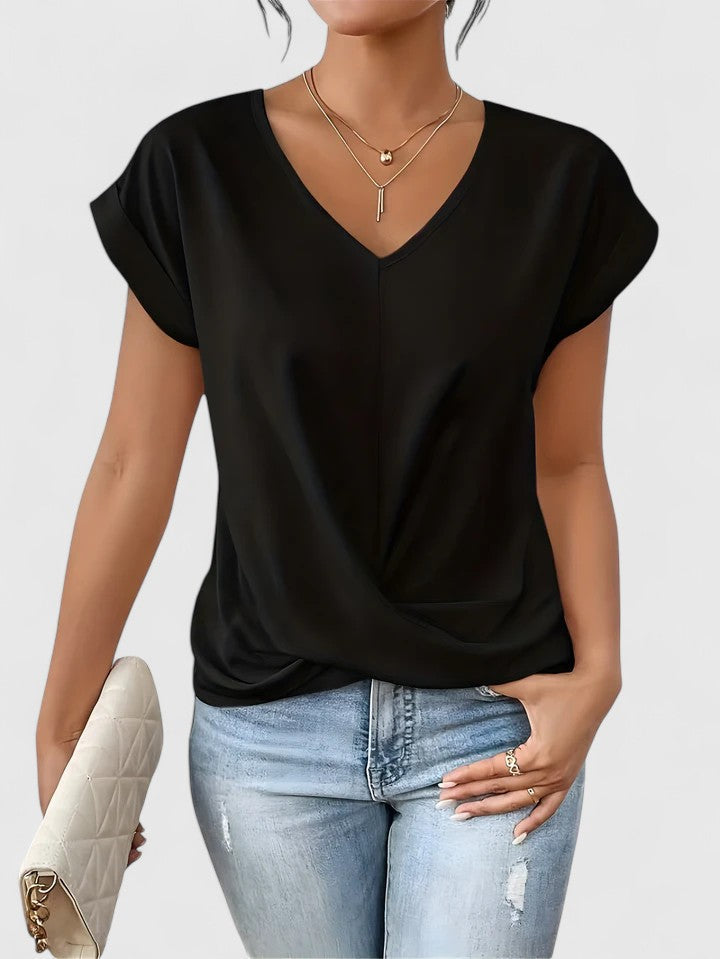 Mahrianne Comfortable V-Neck Top