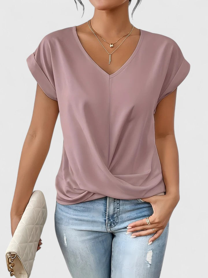Mahrianne Comfortable V-Neck Top