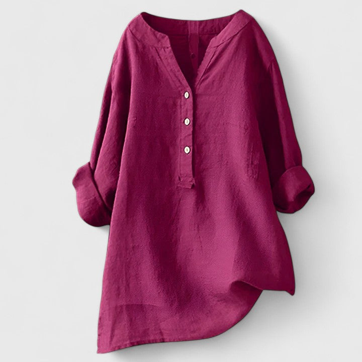 Larienne Elegant Button-Front Shirt